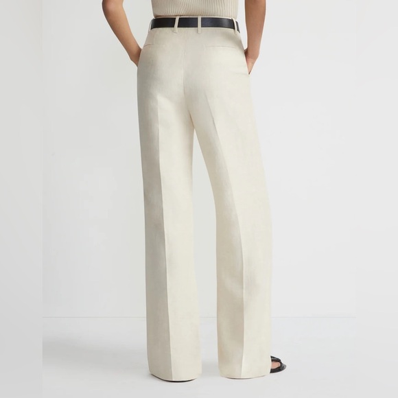 LINEN-VISCOSE GATES PANT offwhite pants - Picture 2 of 10